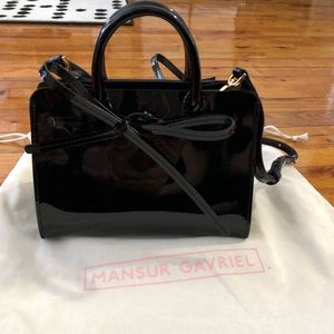 Mansur Gavriel Patent Mini Mini Sun Bag